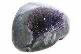 Purple Amethyst Geode with Polished Face - Uruguay #233612-1